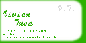 vivien tusa business card